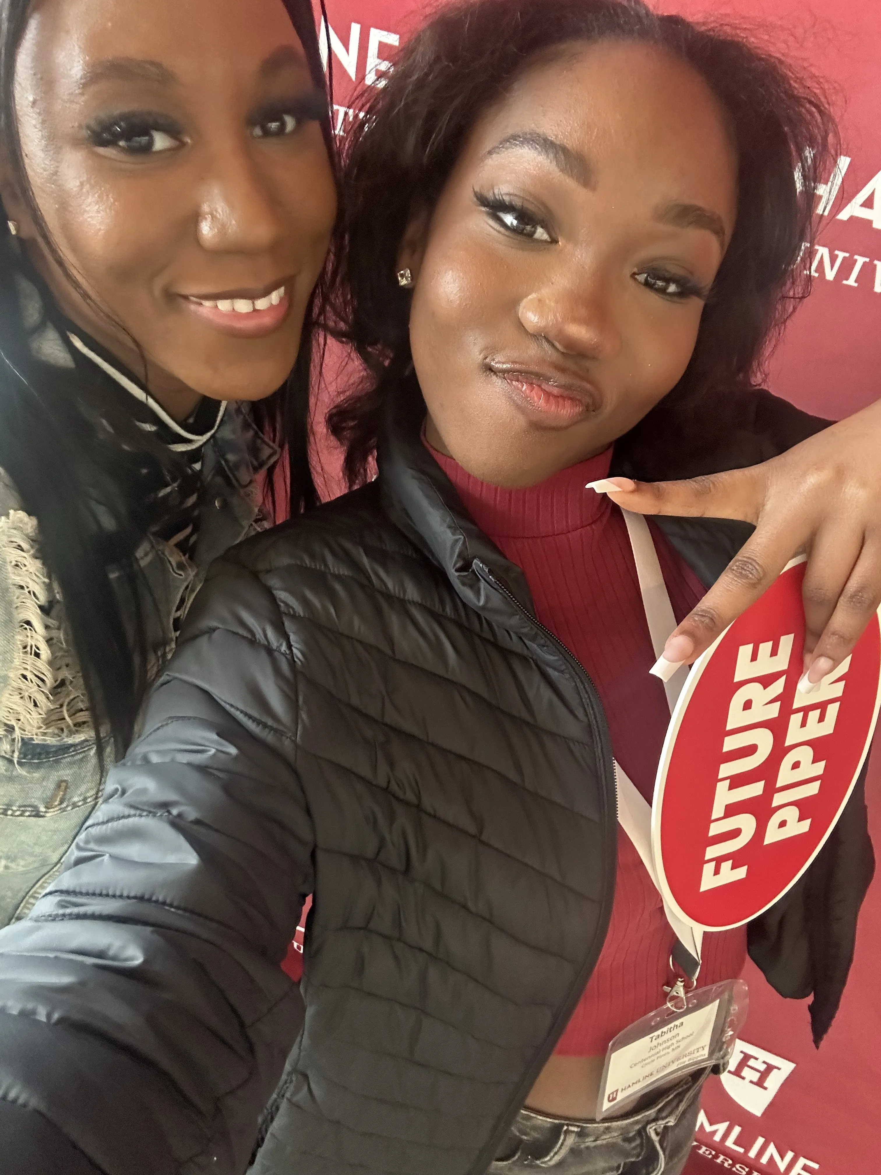 Hamline visit with Mom